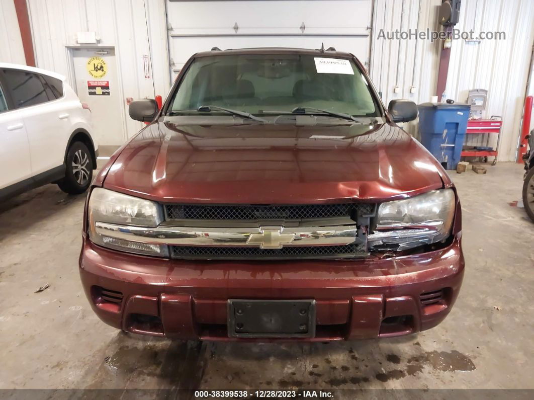 2006 Chevrolet Trailblazer Ls Maroon vin: 1GNDT13S162310495