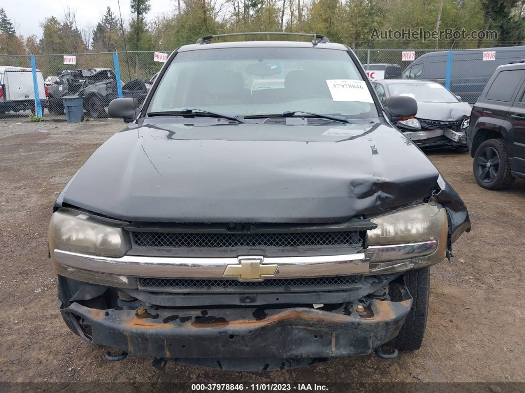 2006 Chevrolet Trailblazer Ls Black vin: 1GNDT13S162336157