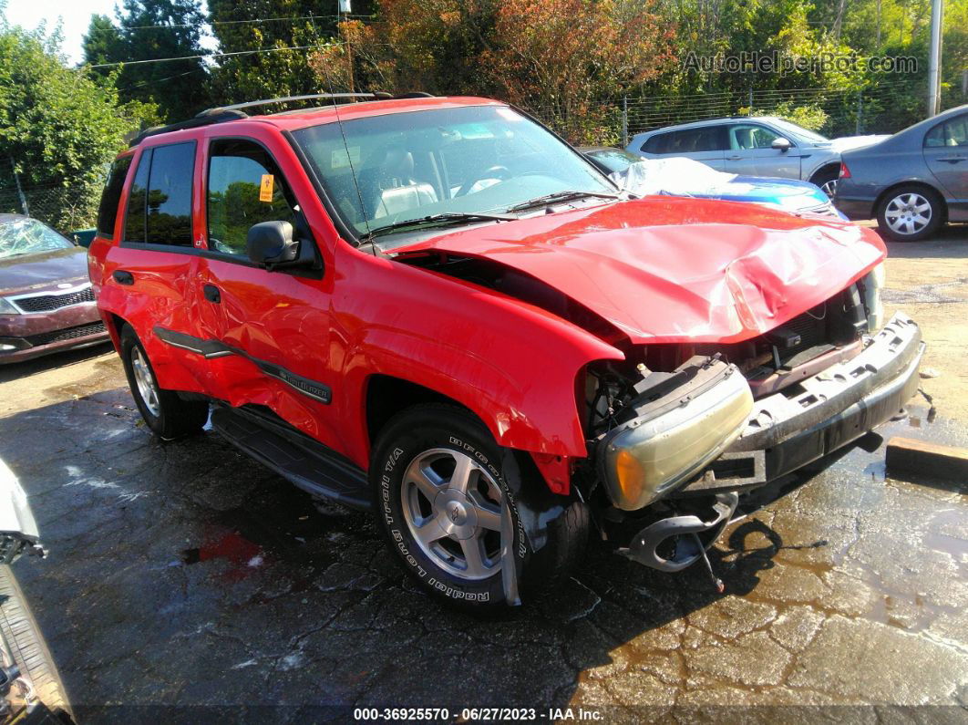 2002 Chevrolet Trailblazer Lt Красный vin: 1GNDT13S222271216