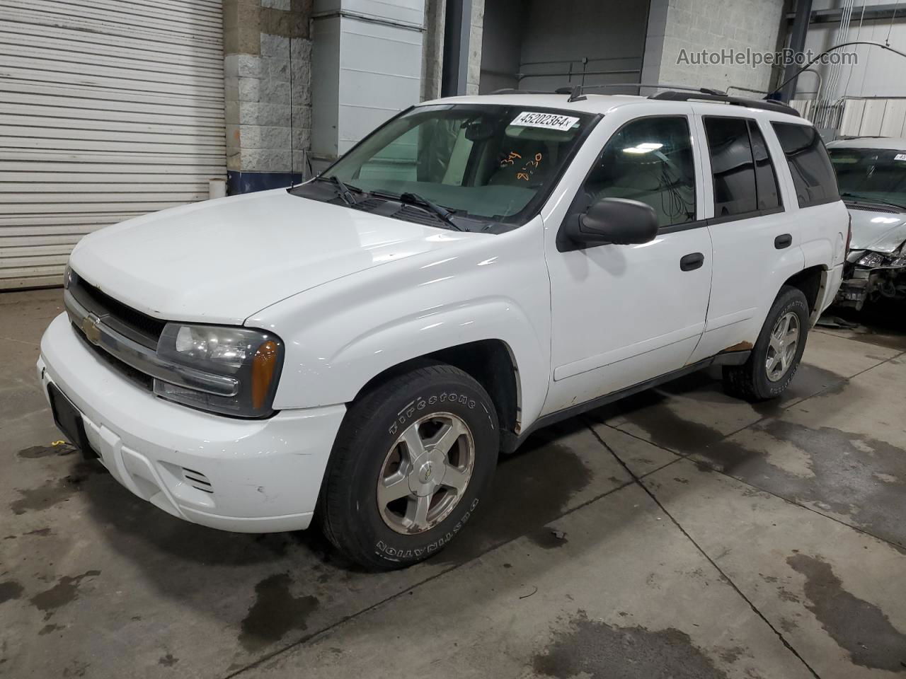 2006 Chevrolet Trailblazer Ls White vin: 1GNDT13S262110290