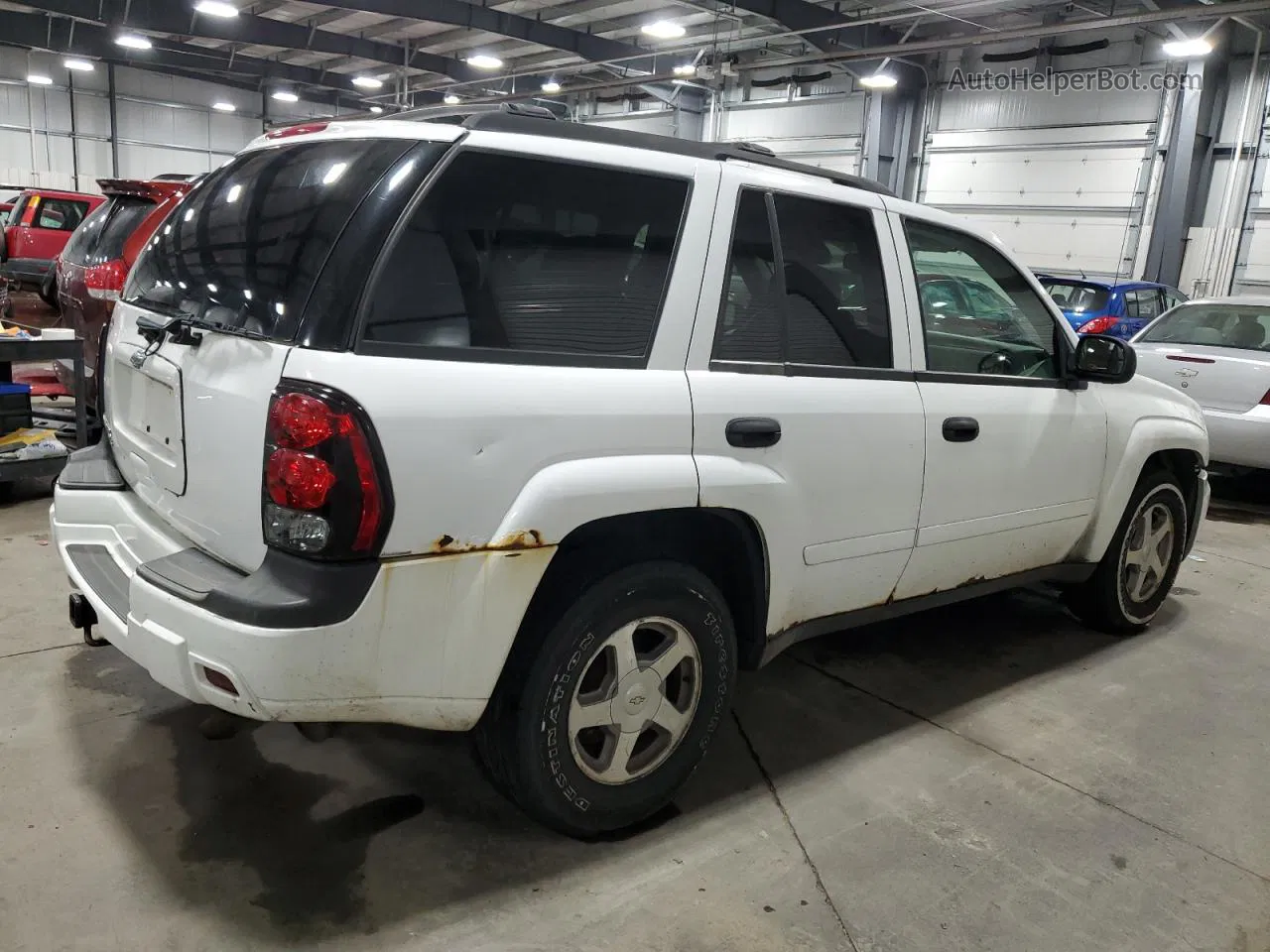 2006 Chevrolet Trailblazer Ls White vin: 1GNDT13S262110290