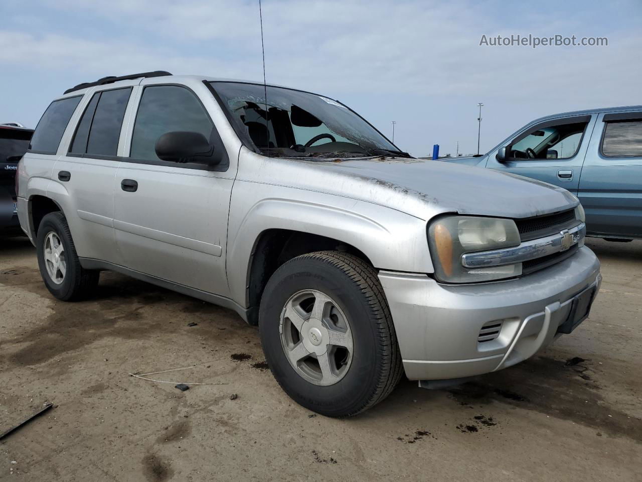 2006 Chevrolet Trailblazer Ls Silver vin: 1GNDT13S262237590