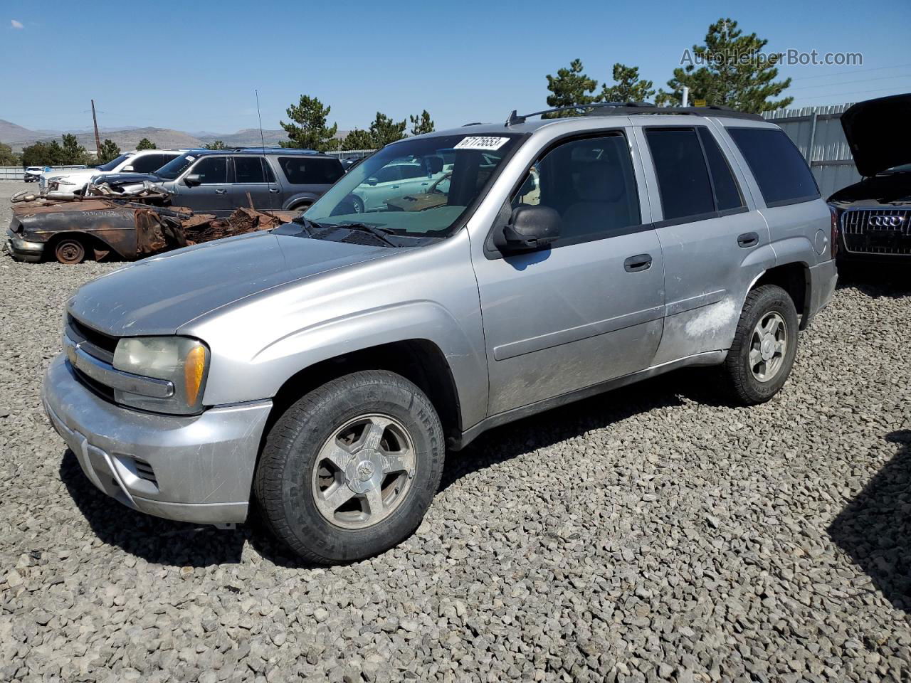 2006 Chevrolet Trailblazer Ls Silver vin: 1GNDT13S262255426