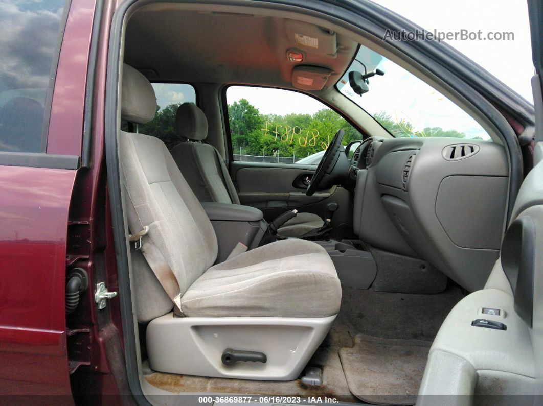 2006 Chevrolet Trailblazer Ls Maroon vin: 1GNDT13S262293996