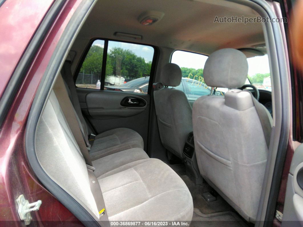 2006 Chevrolet Trailblazer Ls Maroon vin: 1GNDT13S262293996