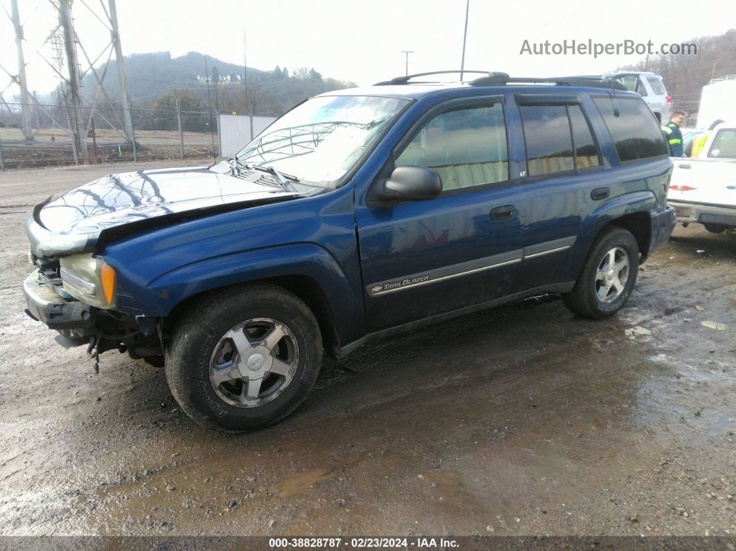 2002 Chevrolet Trailblazer Lt Blue vin: 1GNDT13S322135497