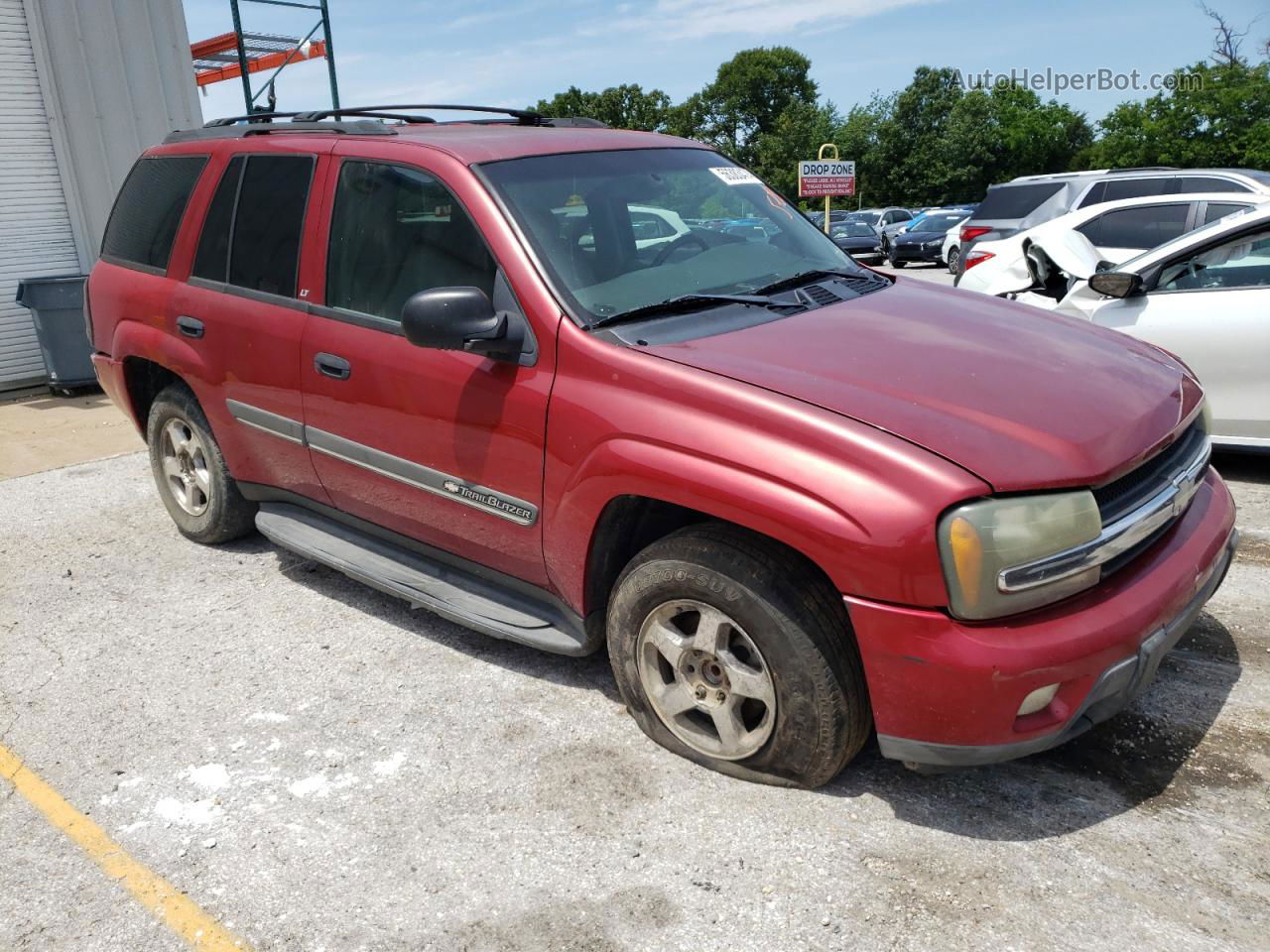 2002 Chevrolet Trailblazer  Maroon vin: 1GNDT13S322143342