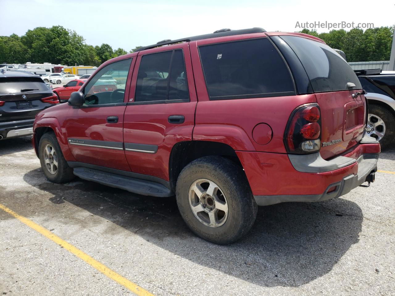 2002 Chevrolet Trailblazer  Maroon vin: 1GNDT13S322143342