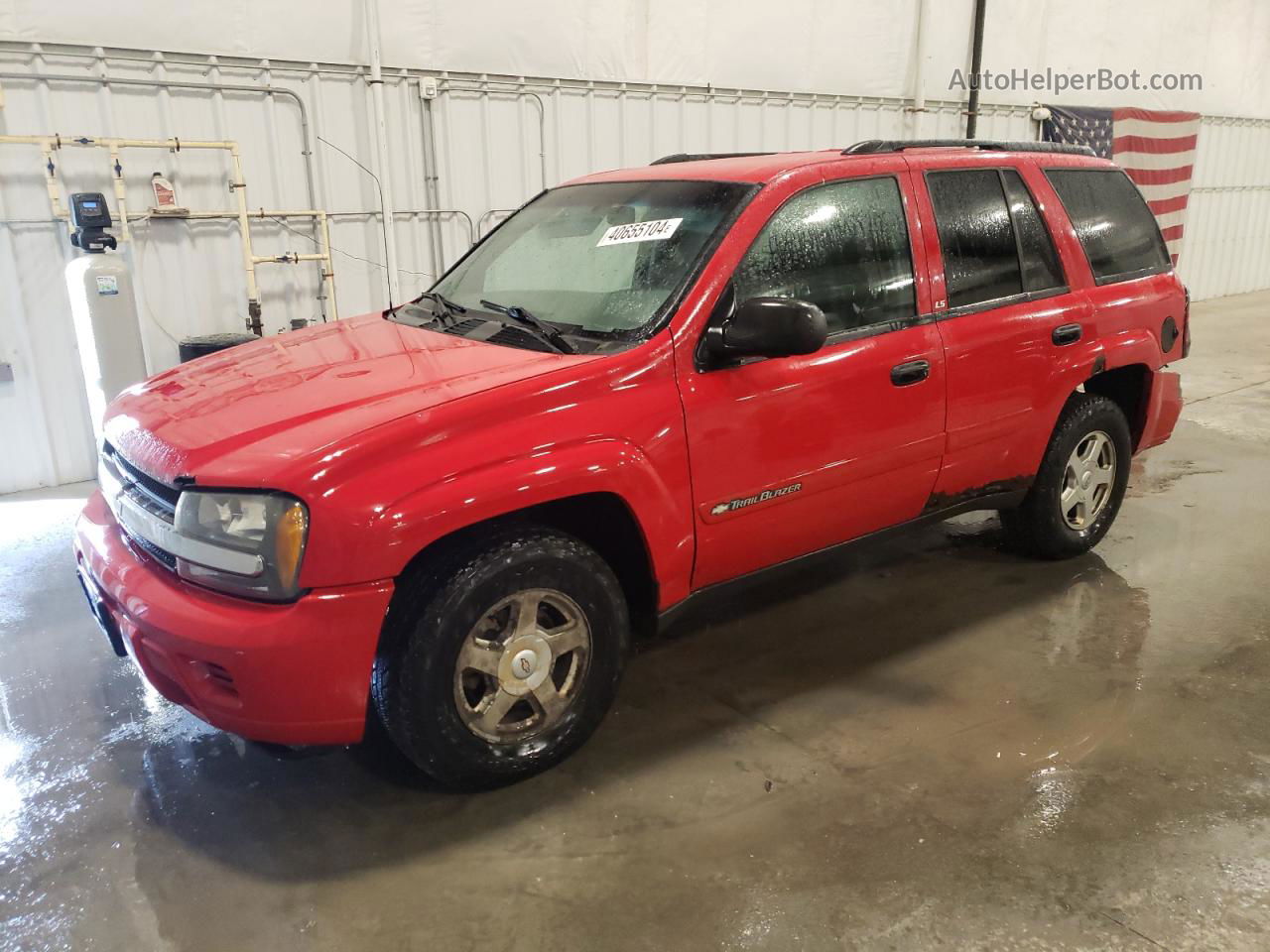 2002 Chevrolet Trailblazer  Red vin: 1GNDT13S322203989