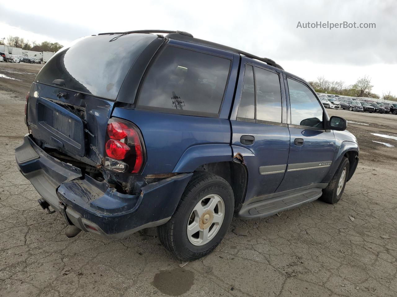 2002 Chevrolet Trailblazer  Blue vin: 1GNDT13S322319225