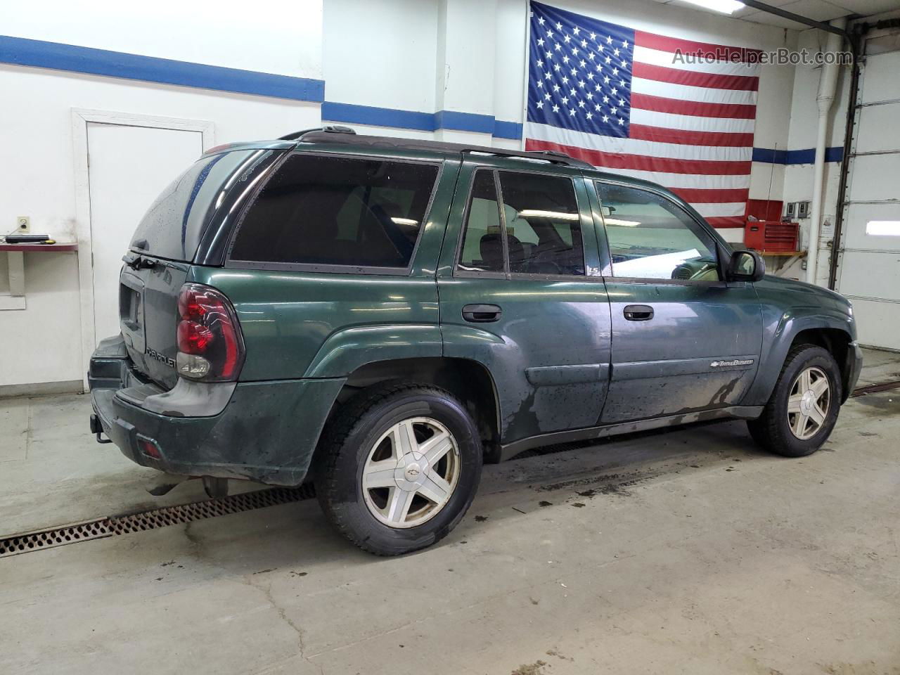 2002 Chevrolet Trailblazer  Green vin: 1GNDT13S322363614