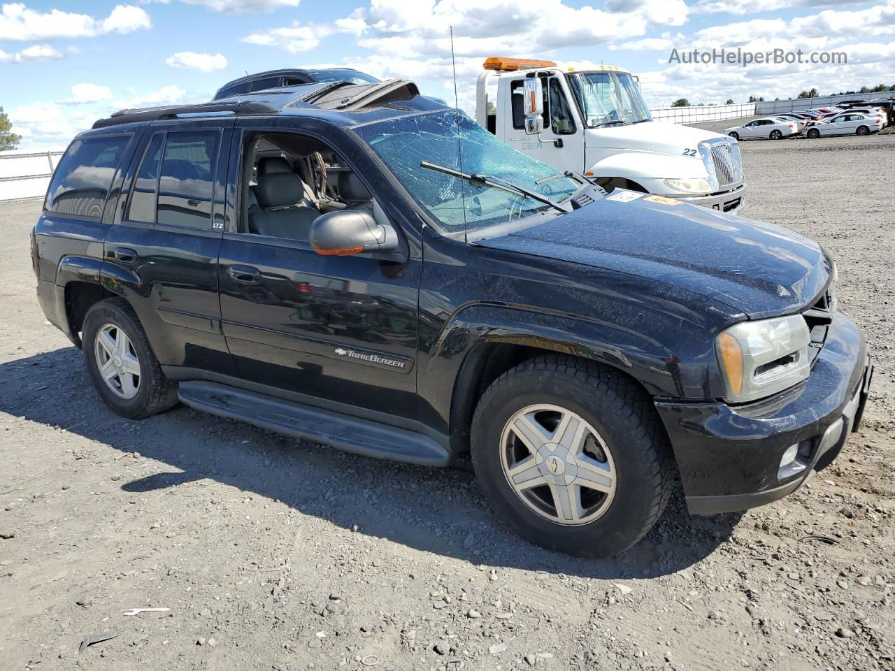 2002 Chevrolet Trailblazer  Black vin: 1GNDT13S322388304