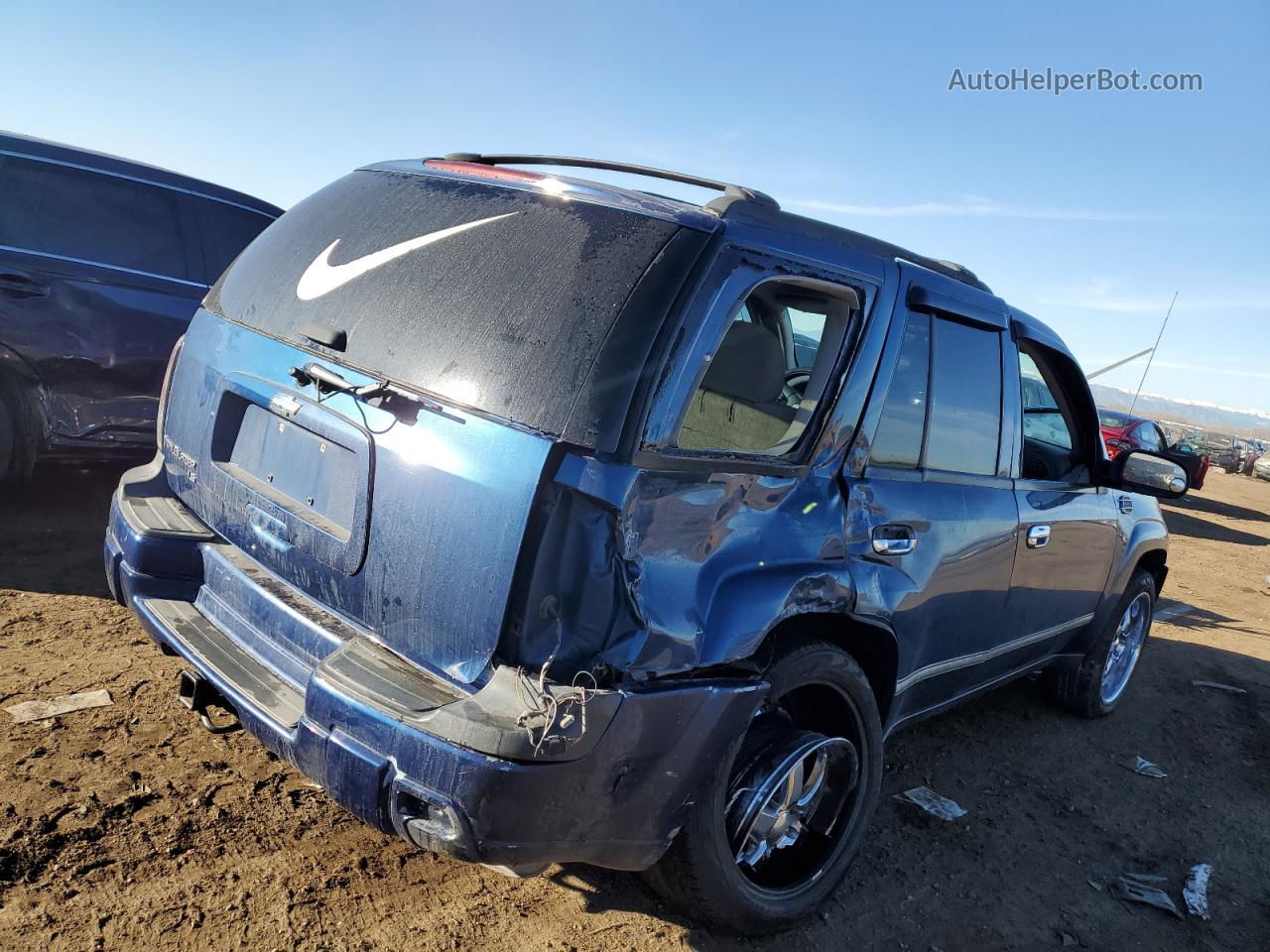 2006 Chevrolet Trailblazer Ls Blue vin: 1GNDT13S362110895