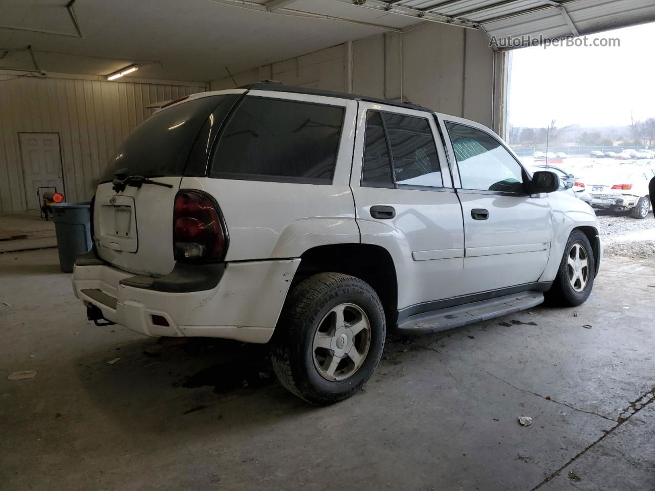 2006 Chevrolet Trailblazer Ls White vin: 1GNDT13S362245049