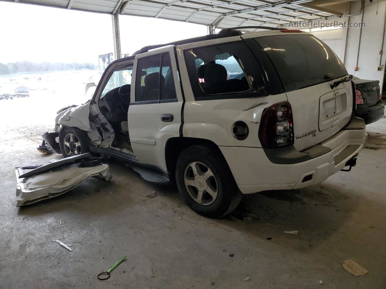 2006 Chevrolet Trailblazer Ls Белый vin: 1GNDT13S362245049