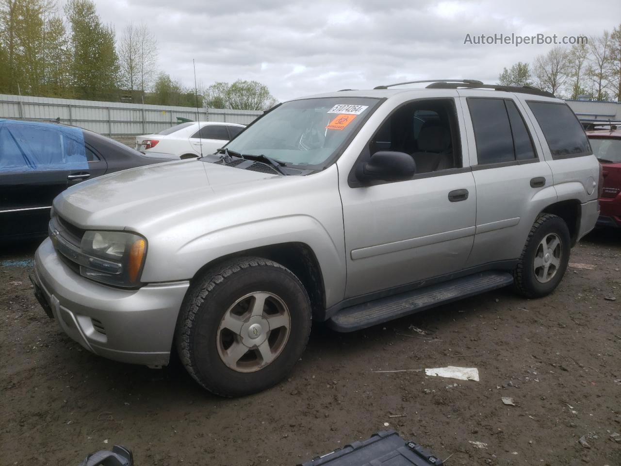 2006 Chevrolet Trailblazer Ls Silver vin: 1GNDT13S362258075