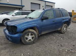 2006 Chevrolet Trailblazer Ls Blue vin: 1GNDT13S362276043