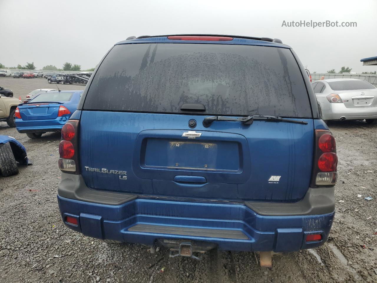 2006 Chevrolet Trailblazer Ls Blue vin: 1GNDT13S362276043