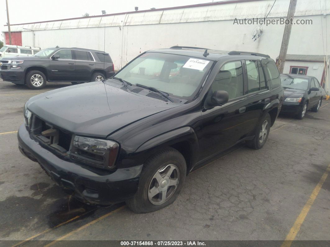 2006 Chevrolet Trailblazer Ls Black vin: 1GNDT13S362310143