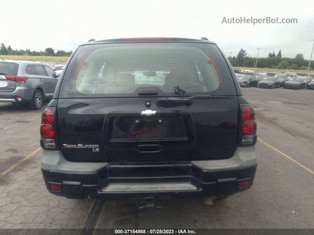 2006 Chevrolet Trailblazer Ls Black vin: 1GNDT13S362310143