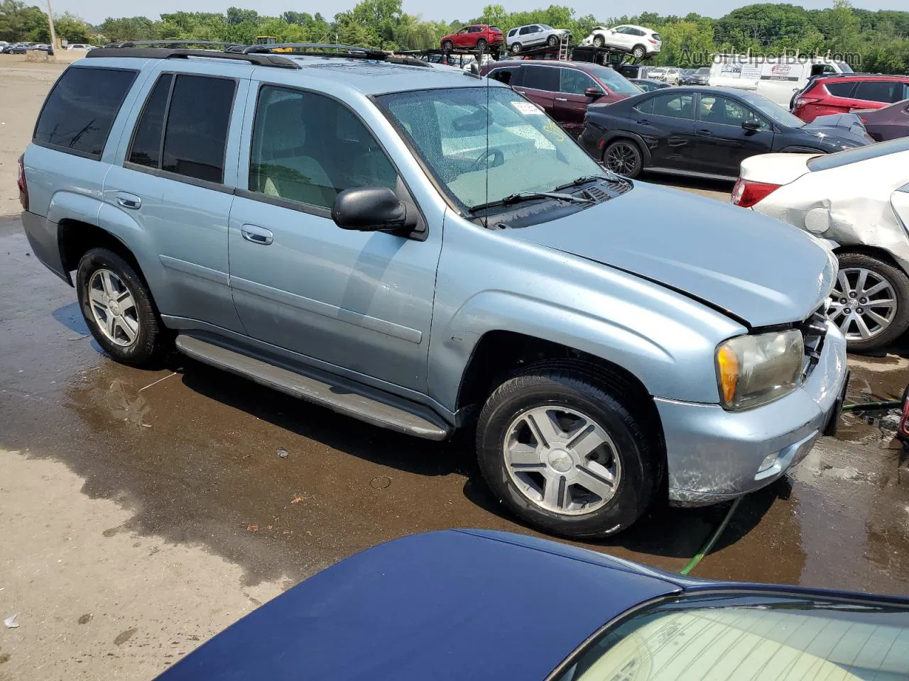 2006 Chevrolet Trailblazer Ls Blue vin: 1GNDT13S362320283