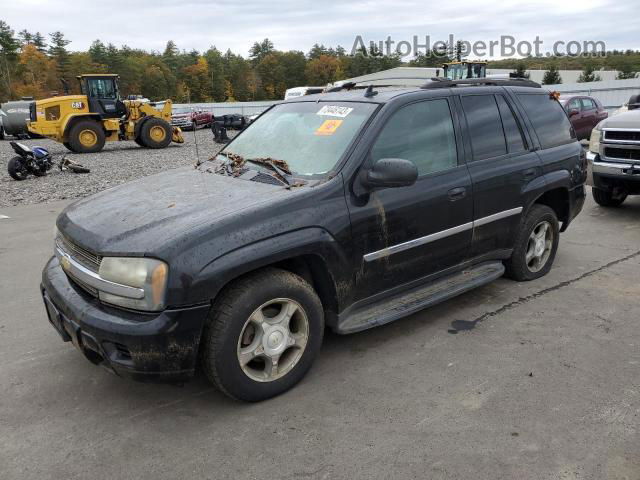 2006 Chevrolet Trailblazer Ls Black vin: 1GNDT13S362358385