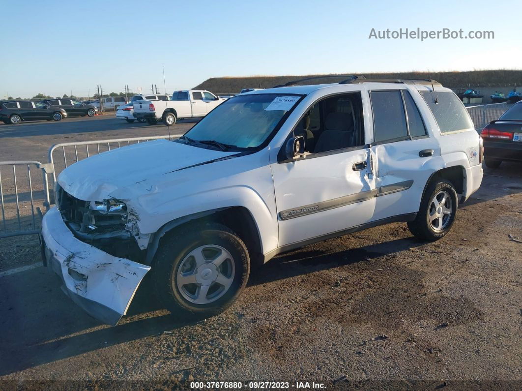 2002 Chevrolet Trailblazer Lt White vin: 1GNDT13S422194560