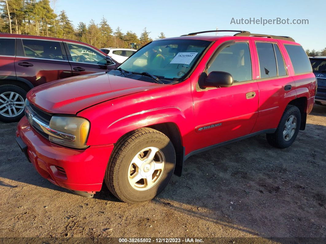 2002 Chevrolet Trailblazer Ls Red vin: 1GNDT13S422231347