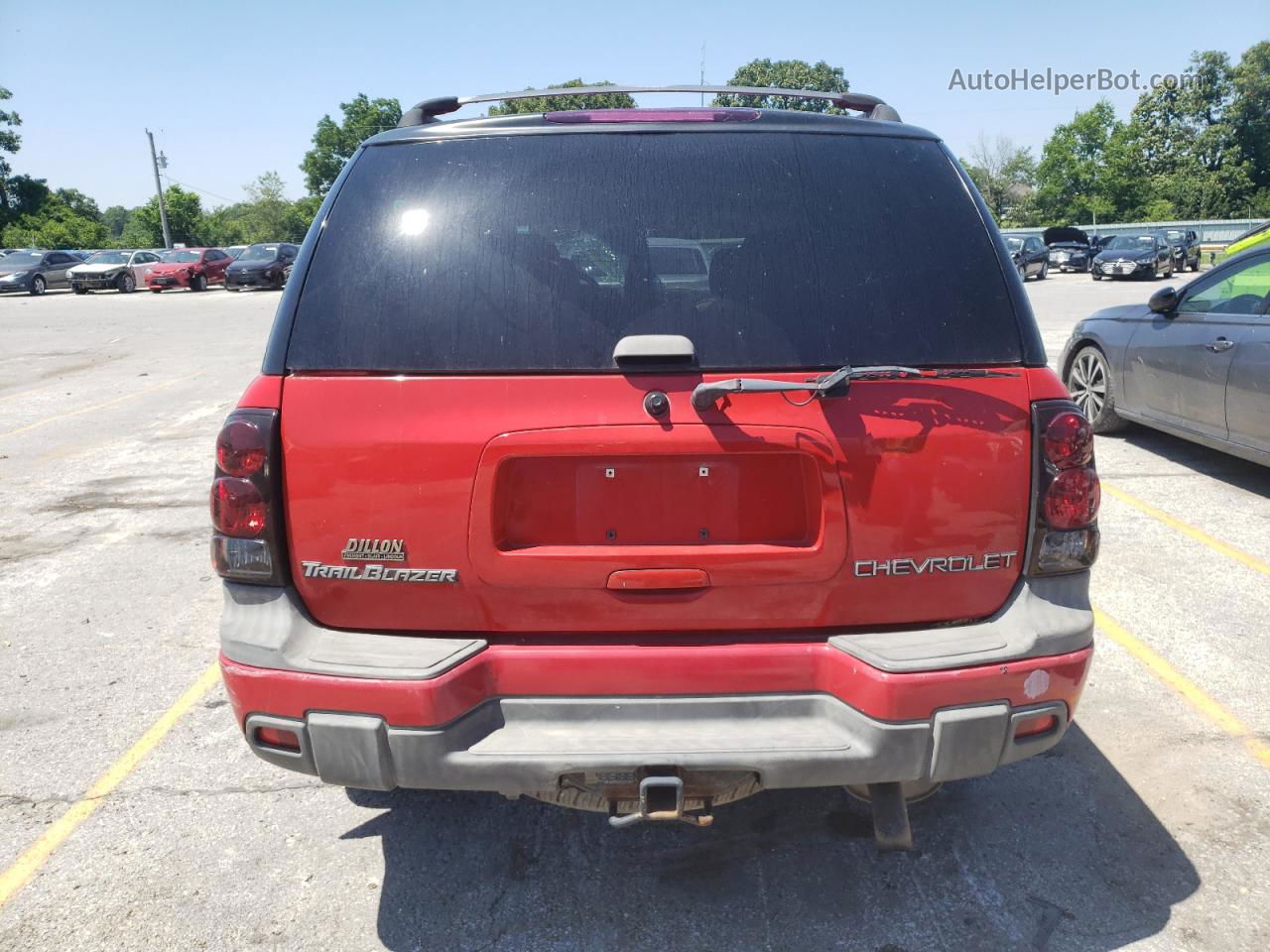 2002 Chevrolet Trailblazer  Red vin: 1GNDT13S422234359