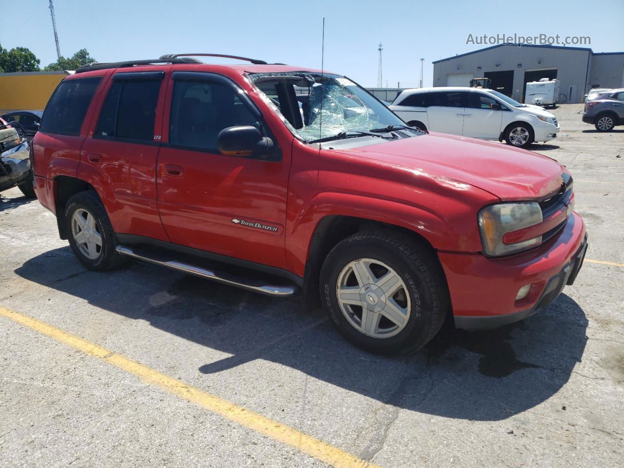 2002 Chevrolet Trailblazer  Red vin: 1GNDT13S422234359