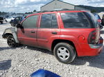 2002 Chevrolet Trailblazer  Red vin: 1GNDT13S422478819