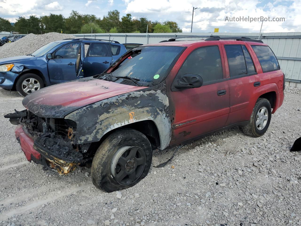 2002 Chevrolet Trailblazer  Red vin: 1GNDT13S422478819