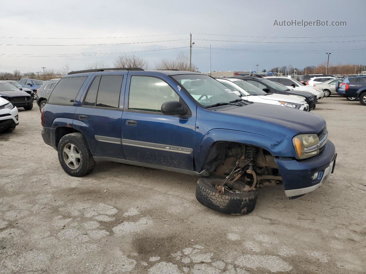 2002 Chevrolet Trailblazer  Blue vin: 1GNDT13S422505470