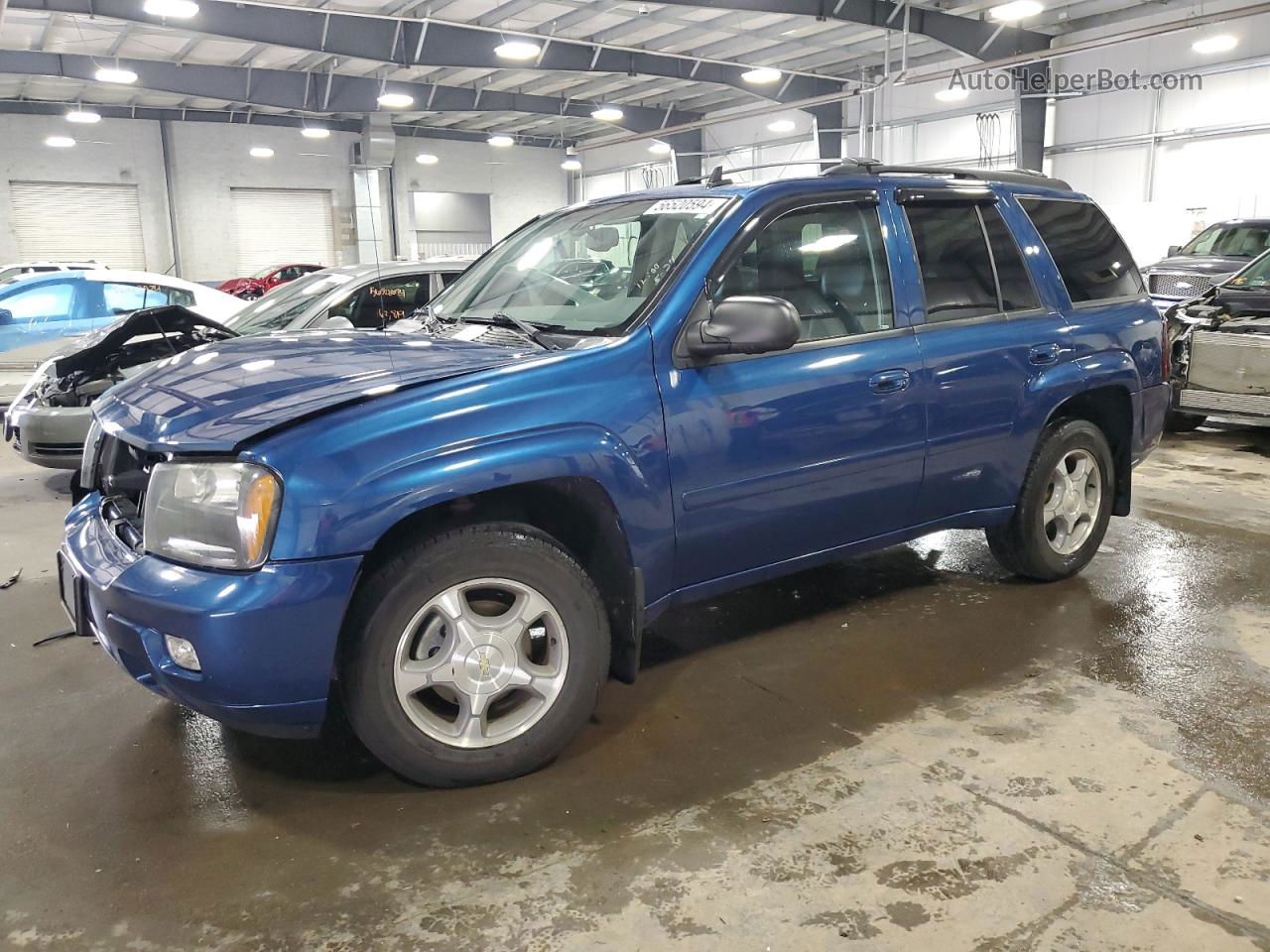 2006 Chevrolet Trailblazer Ls Blue vin: 1GNDT13S562135460