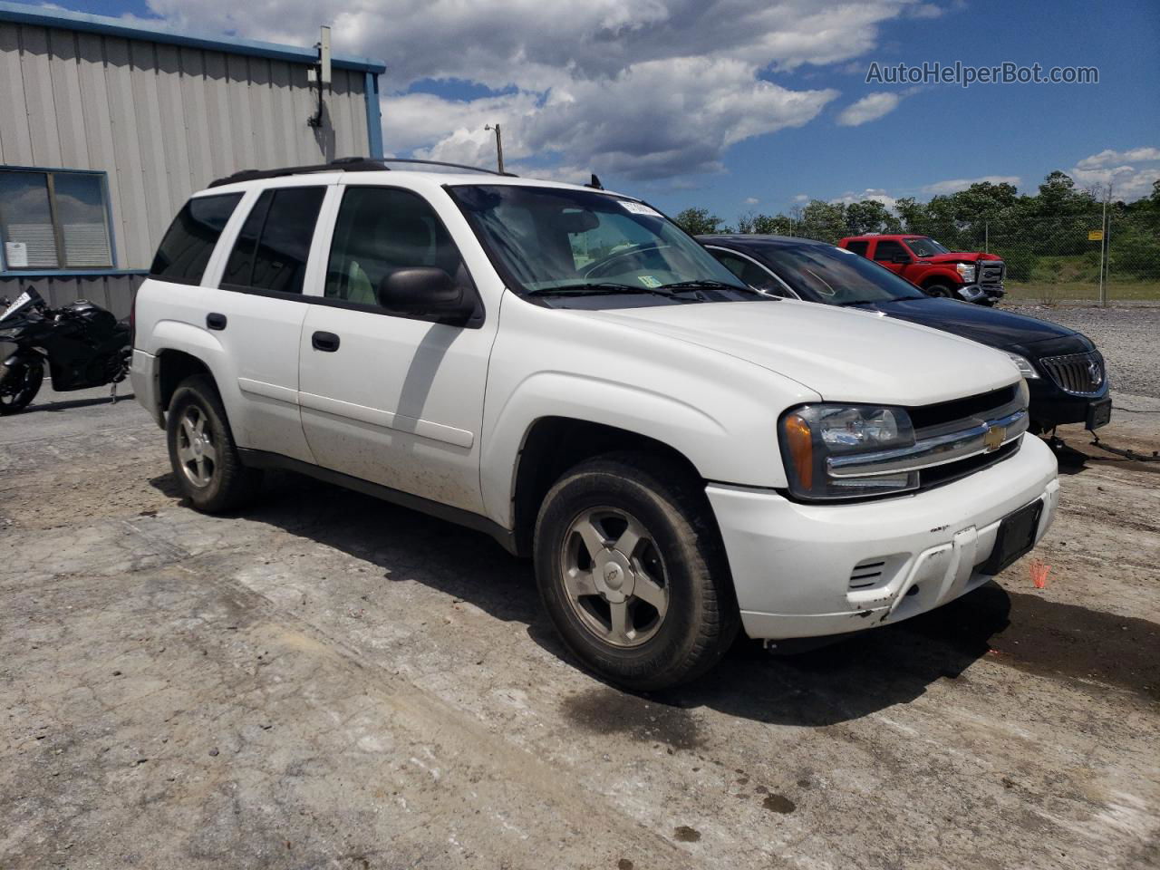 2006 Chevrolet Trailblazer Ls White vin: 1GNDT13S562184853