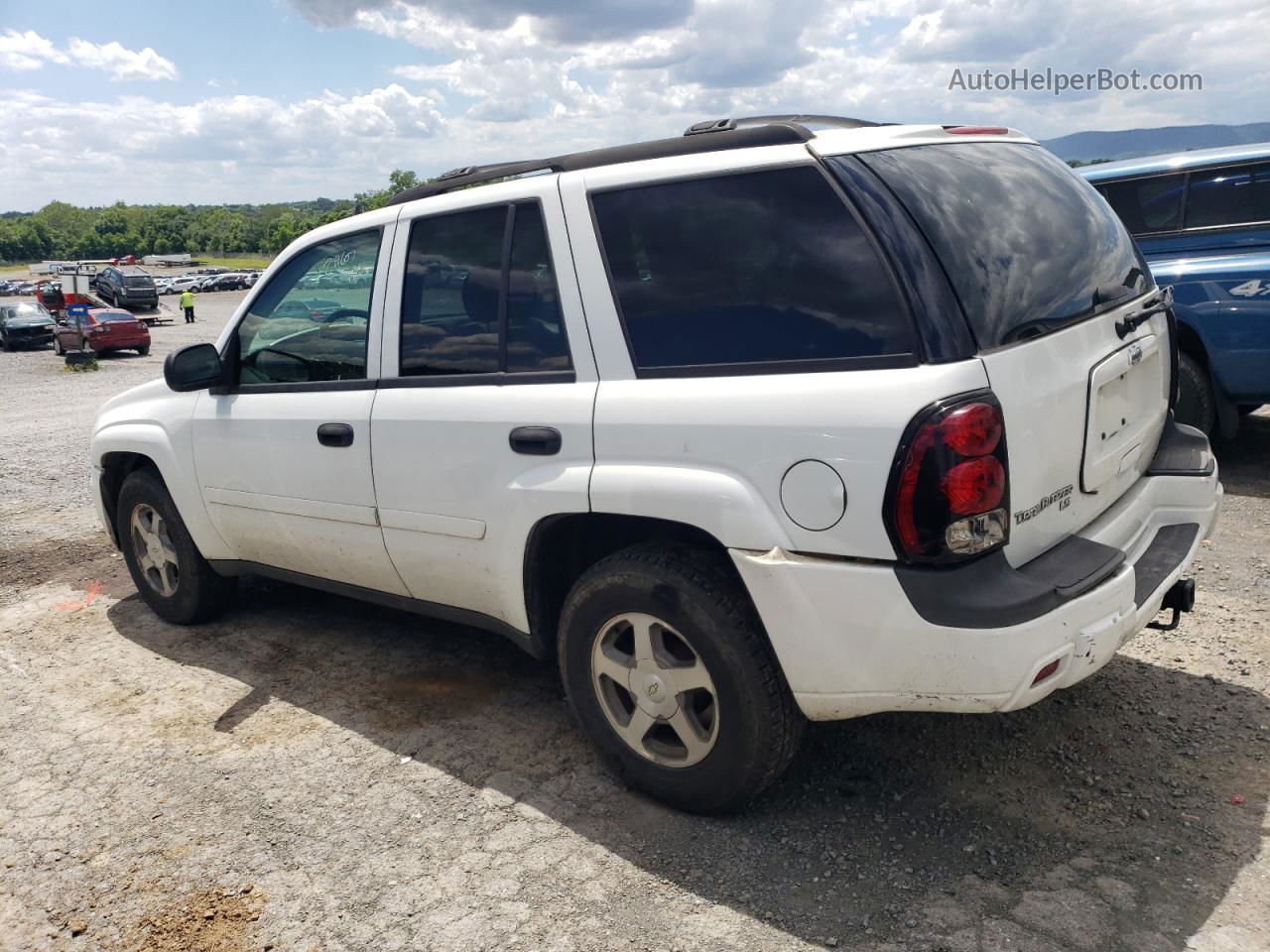 2006 Chevrolet Trailblazer Ls White vin: 1GNDT13S562184853