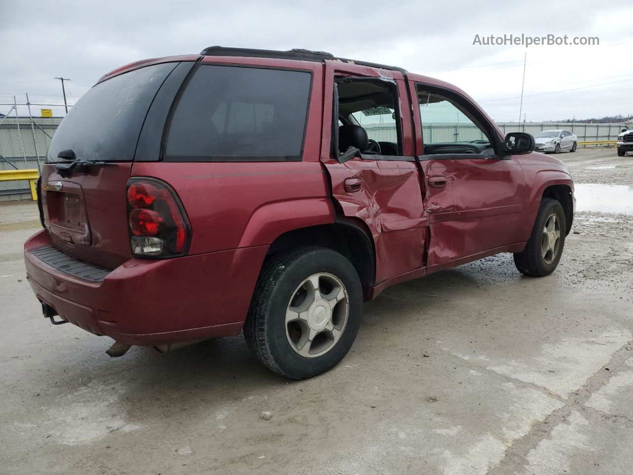 2006 Chevrolet Trailblazer Ls Burgundy vin: 1GNDT13S562202879