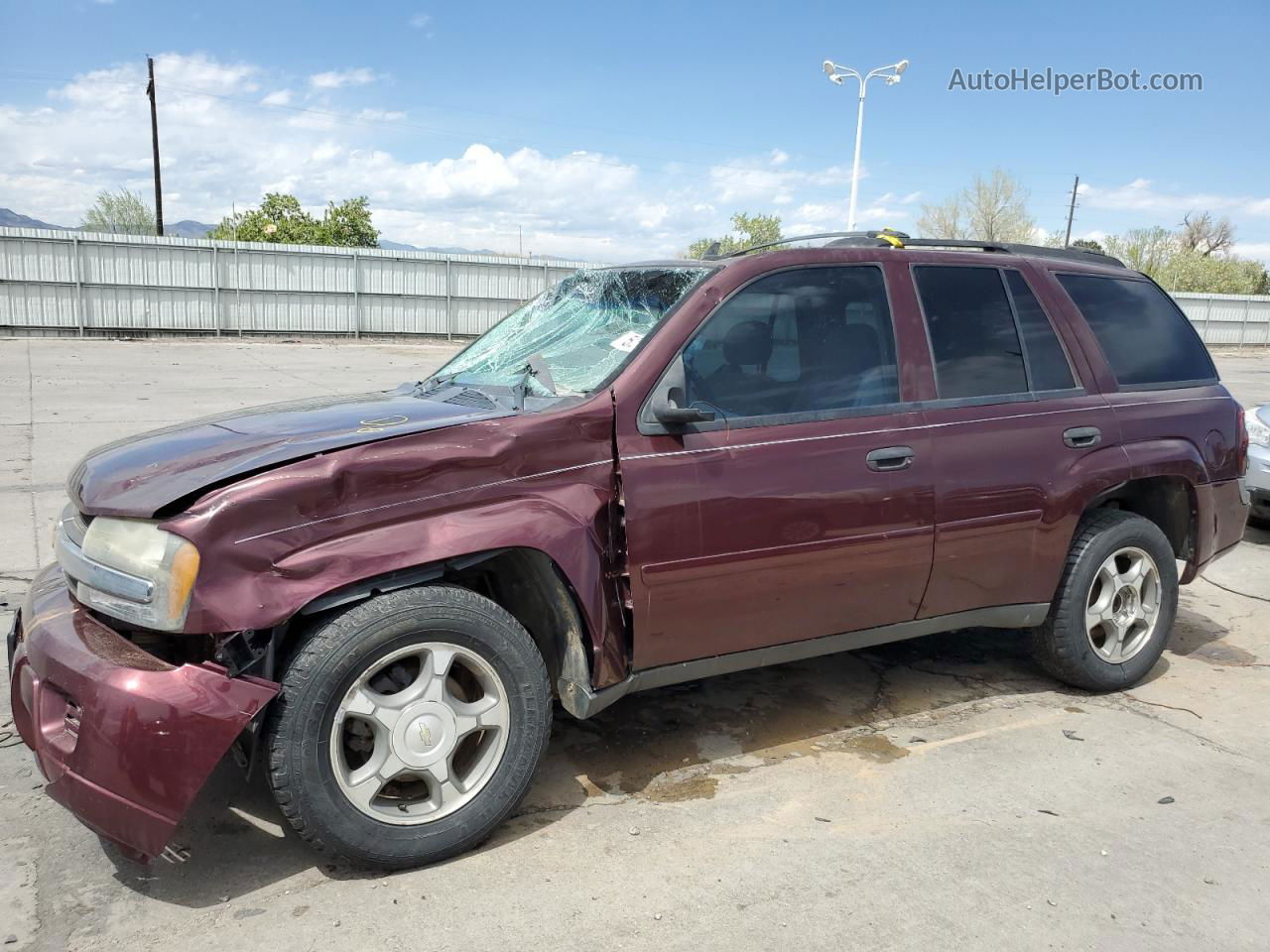 2006 Chevrolet Trailblazer Ls Maroon vin: 1GNDT13S562314274