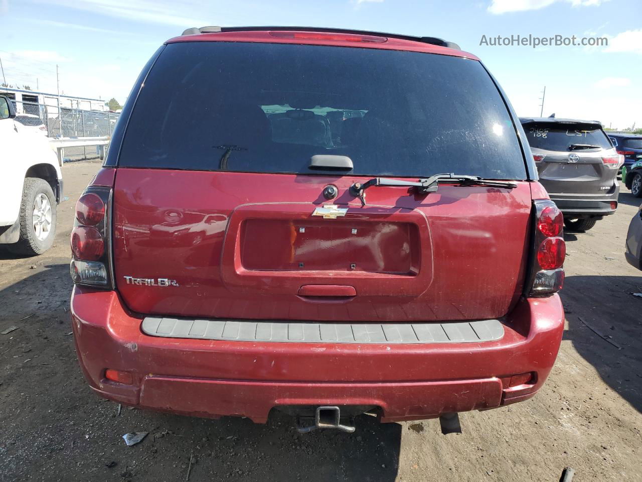 2006 Chevrolet Trailblazer Ls Red vin: 1GNDT13S562317708