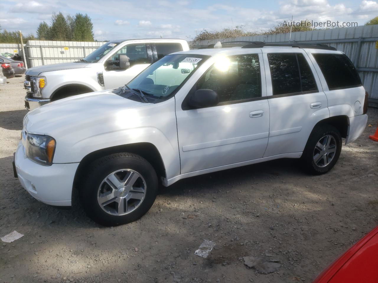 2006 Chevrolet Trailblazer Ls White vin: 1GNDT13S562317918