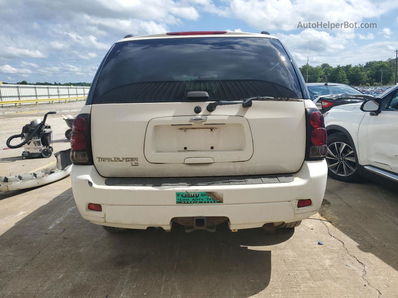 2006 Chevrolet Trailblazer Ls White vin: 1GNDT13S562336792