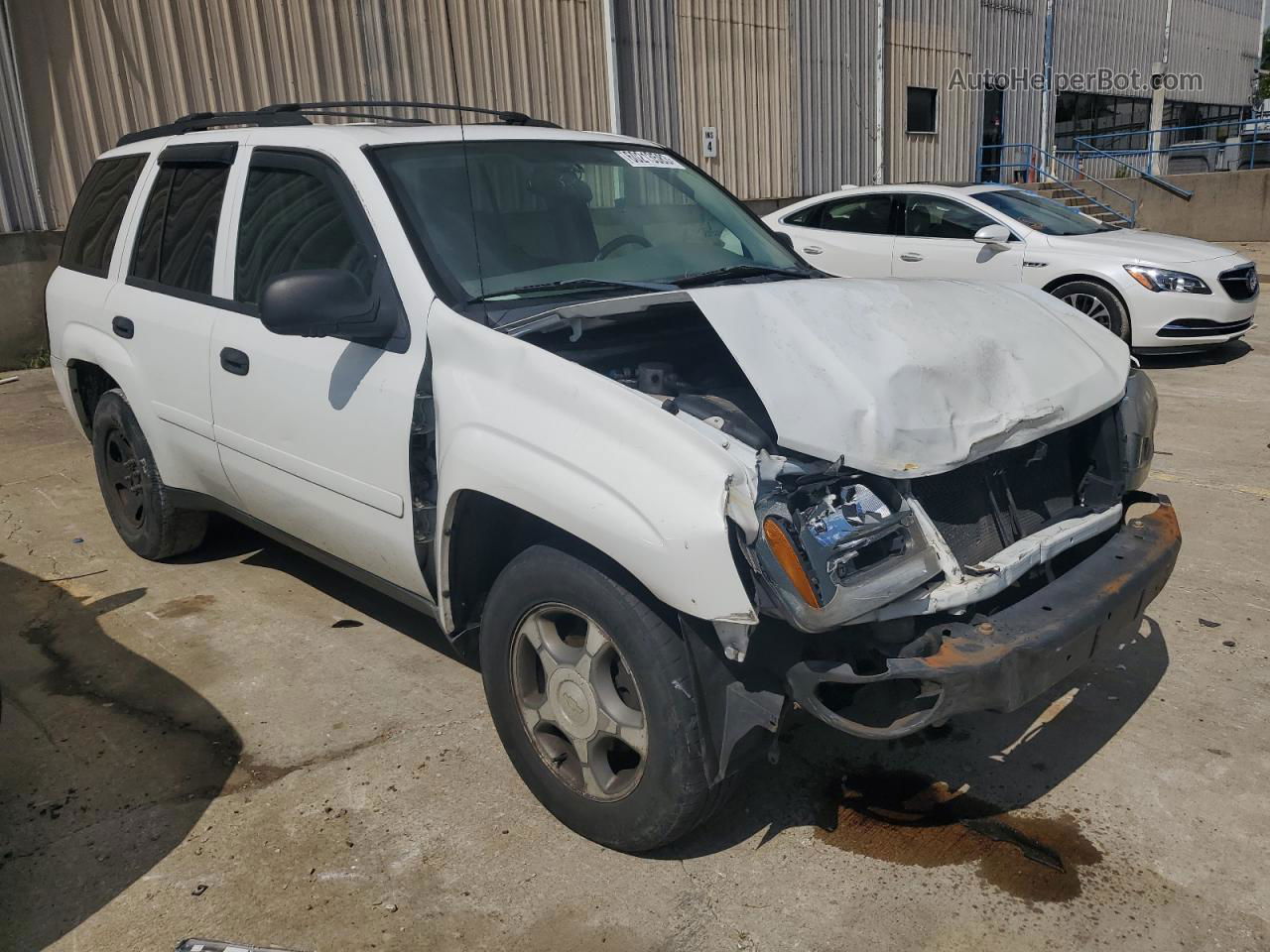 2006 Chevrolet Trailblazer Ls White vin: 1GNDT13S562336792