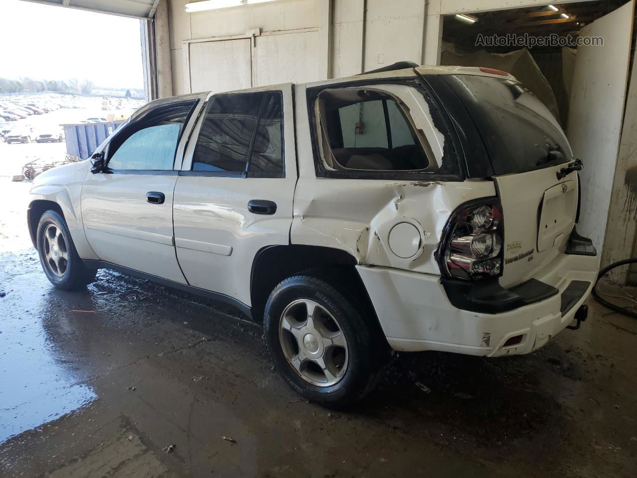 2006 Chevrolet Trailblazer Ls White vin: 1GNDT13S562347209