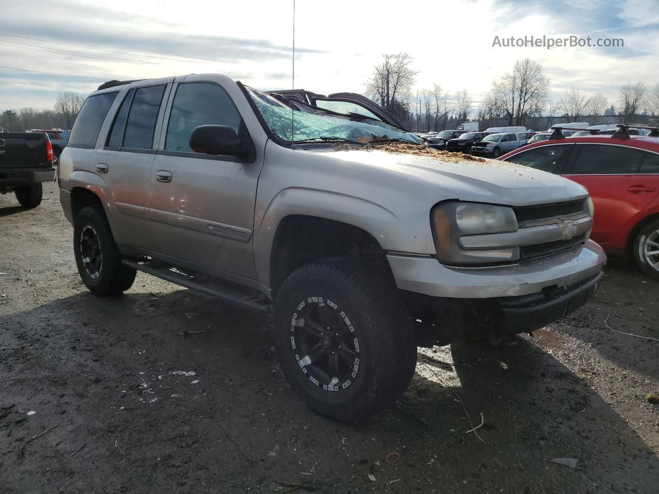 2002 Chevrolet Trailblazer  Silver vin: 1GNDT13S622413535