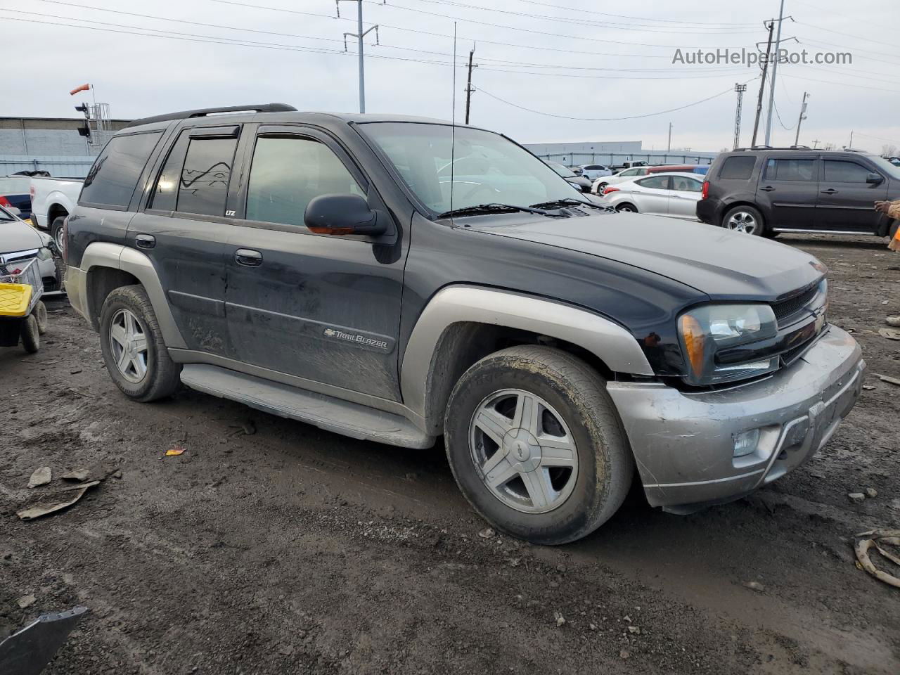 2002 Chevrolet Trailblazer  Черный vin: 1GNDT13S622471032