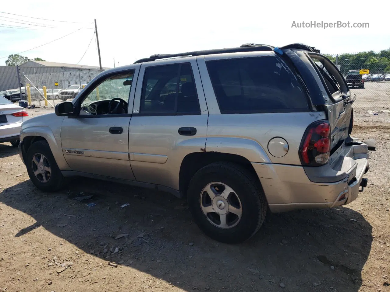 2002 Chevrolet Trailblazer  Серый vin: 1GNDT13S622498568