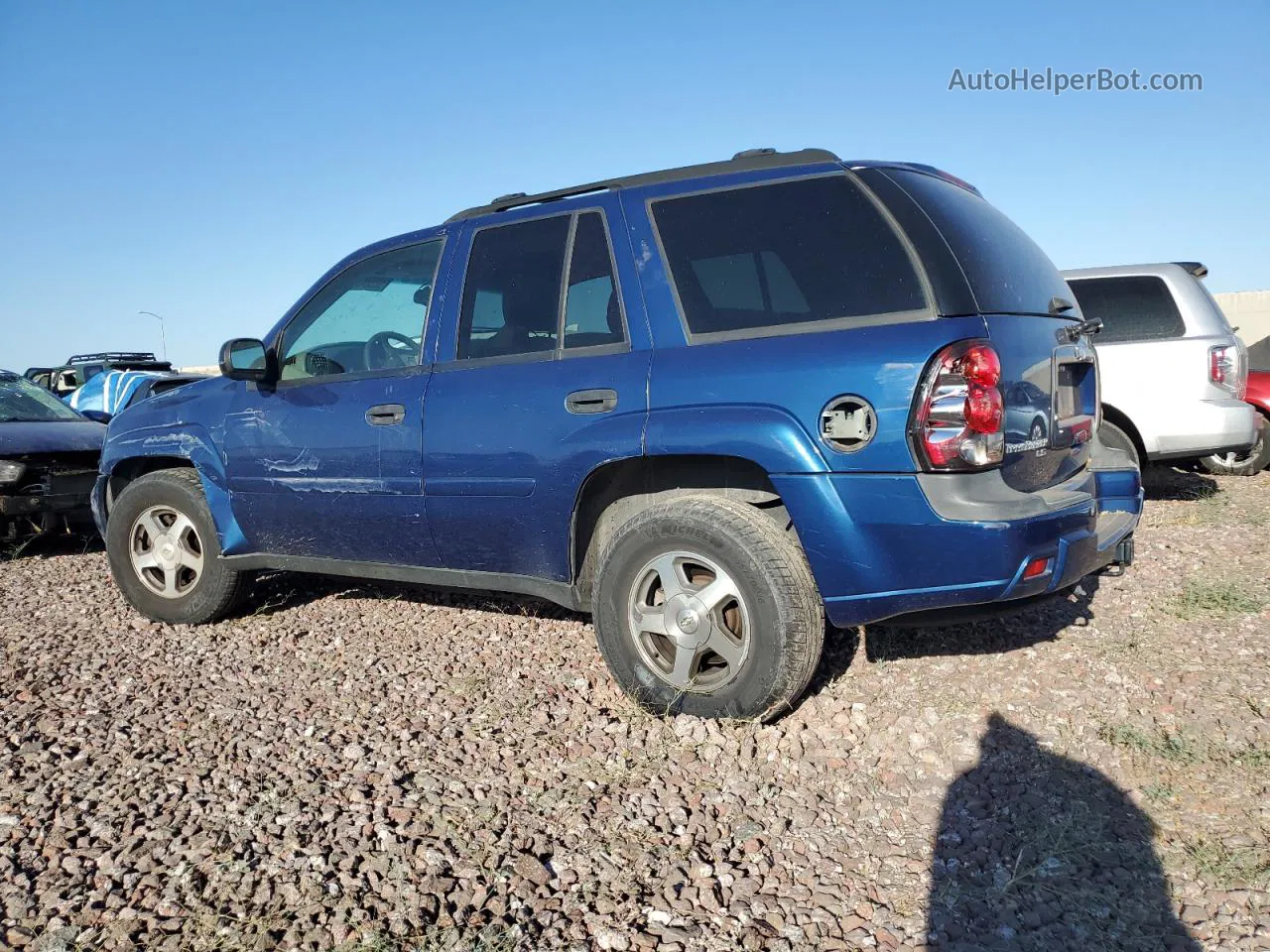 2006 Chevrolet Trailblazer Ls Blue vin: 1GNDT13S662140795