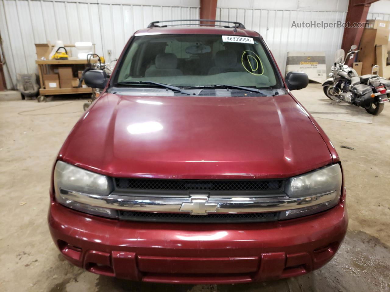 2006 Chevrolet Trailblazer Ls Темно-бордовый vin: 1GNDT13S662286503