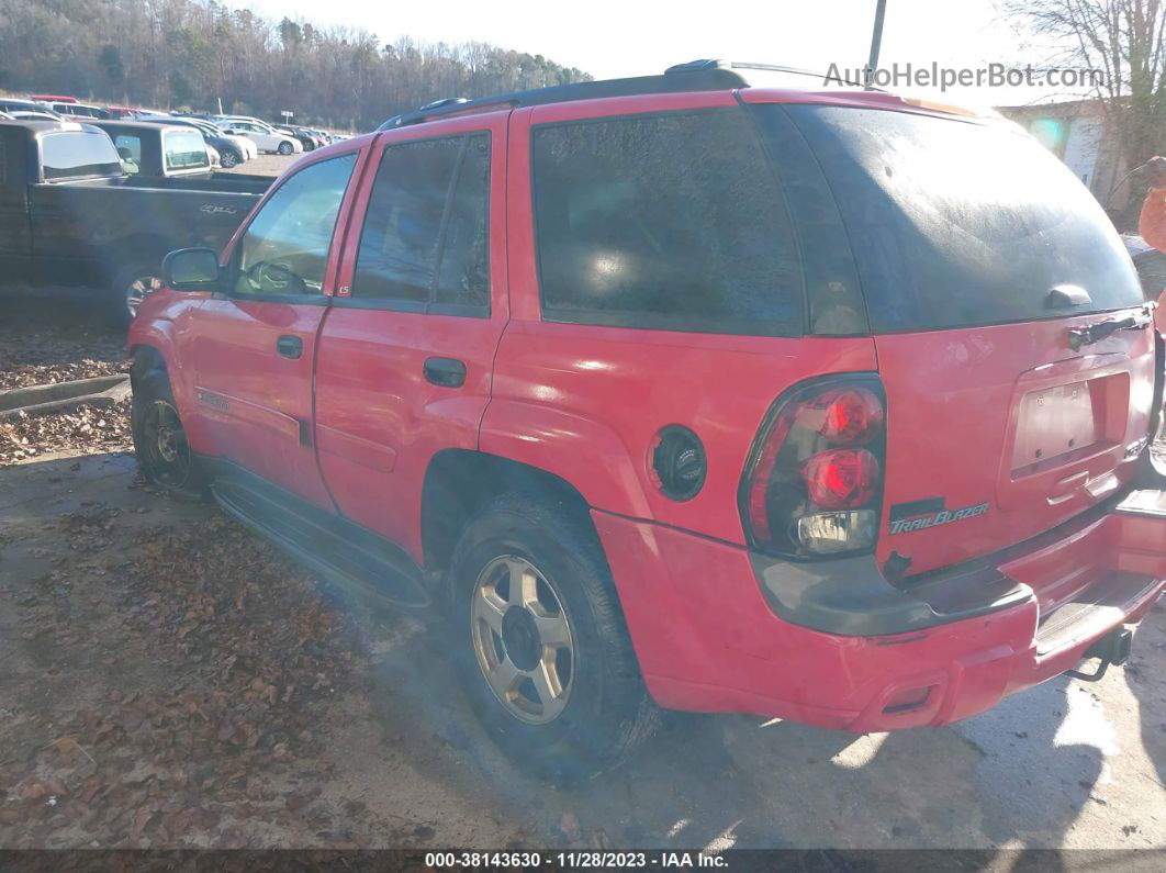 2002 Chevrolet Trailblazer Ls Красный vin: 1GNDT13S722180748