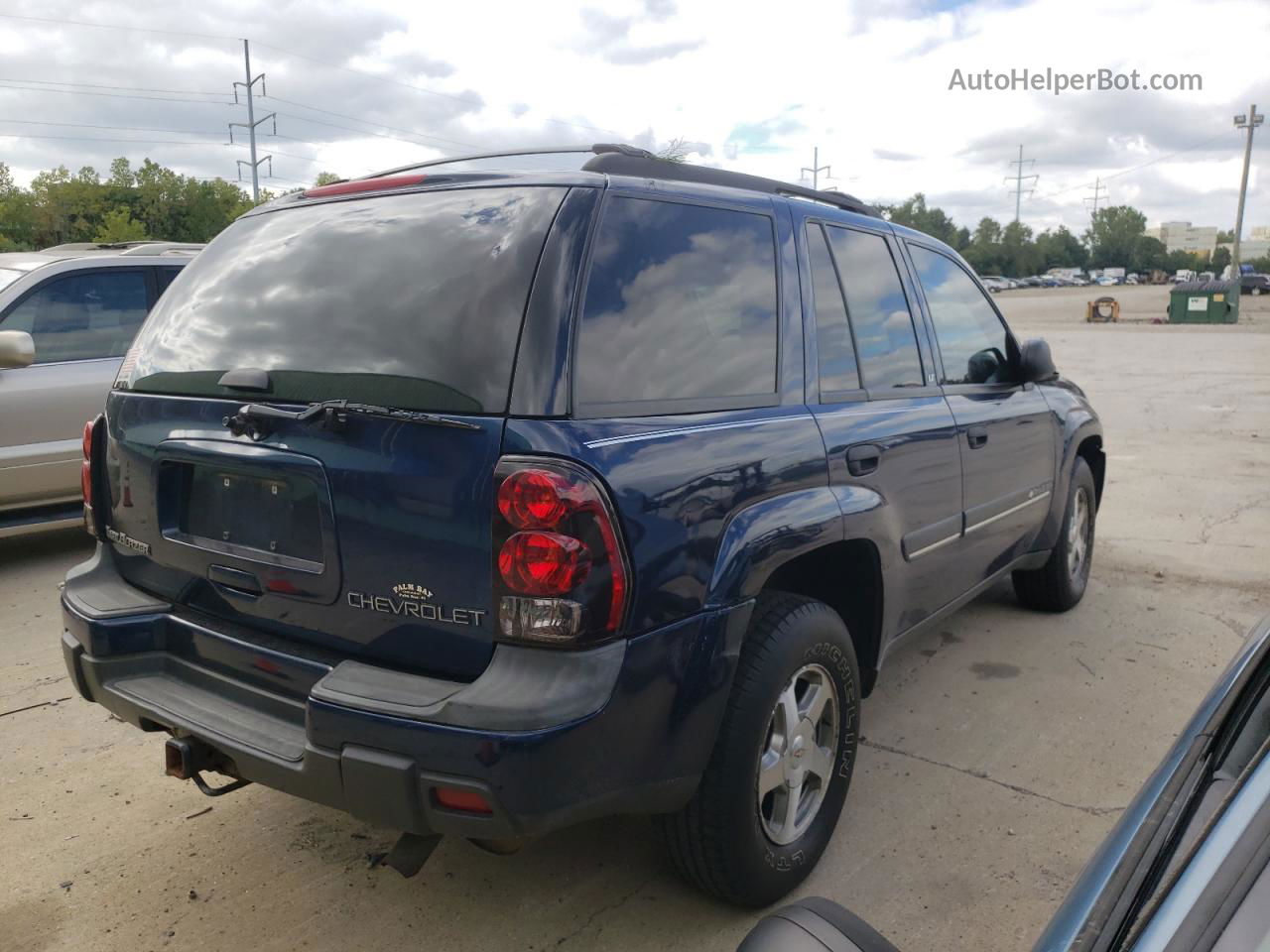 2002 Chevrolet Trailblazer  Синий vin: 1GNDT13S722233108